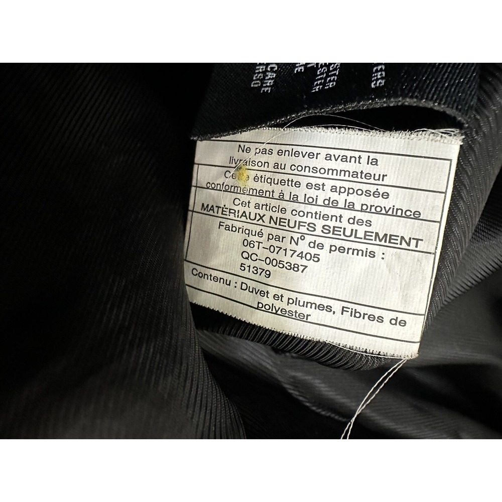Cole Haan Signature Womens Black Down & Feather Puffer Coat Hooded Medium - Picture 13 of 16